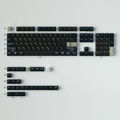 Norse GMK 104+26 Full PBT Dye Sublimation Keycaps for Cherry MX Mechanical Gaming Keyboard 64 75 87